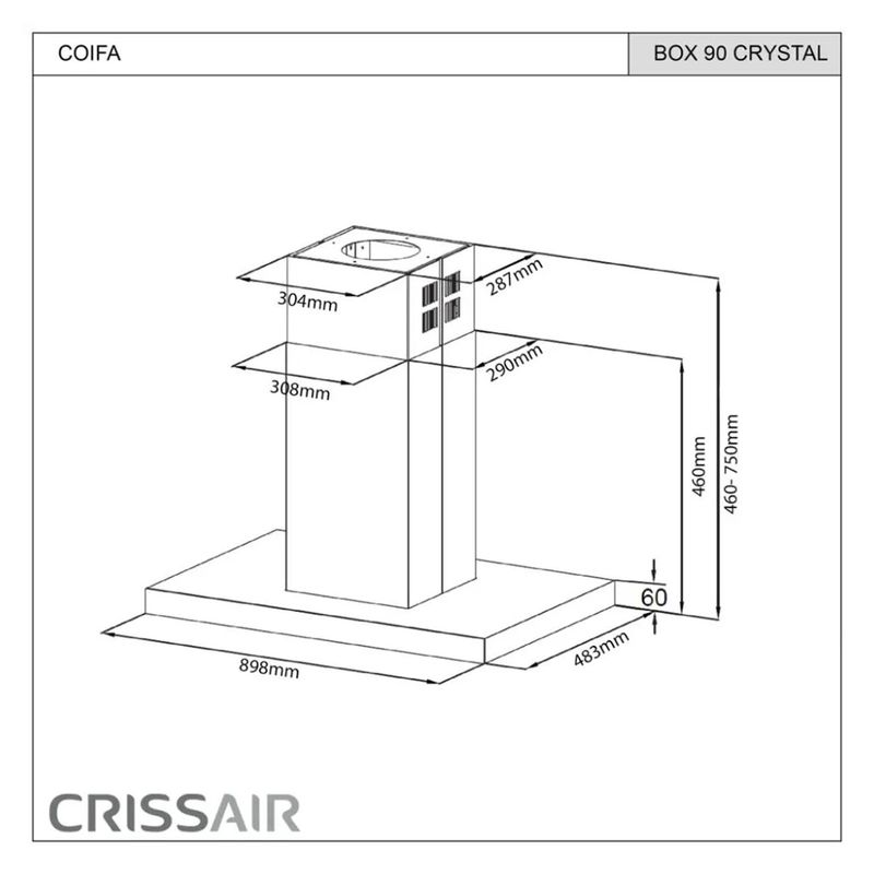 Crissair Coifa de Parede Imagem 03