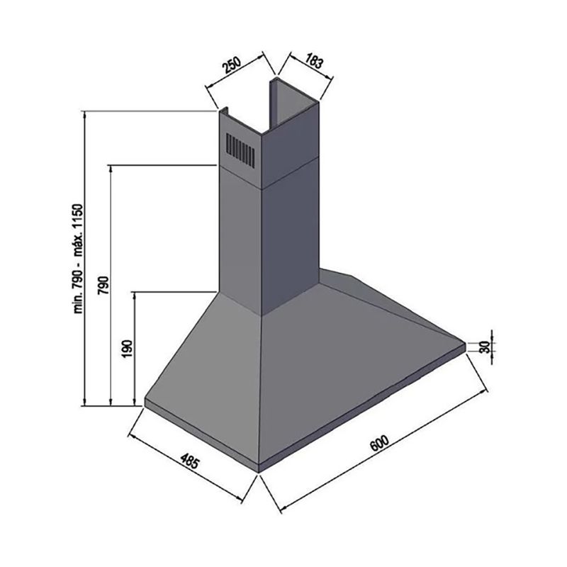 Crissair Coifa de Parede Imagem 04