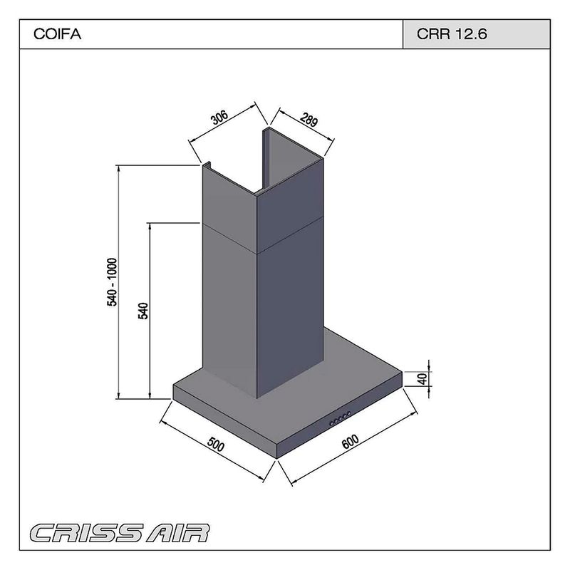 Crissair Coifa de Parede Imagem 04