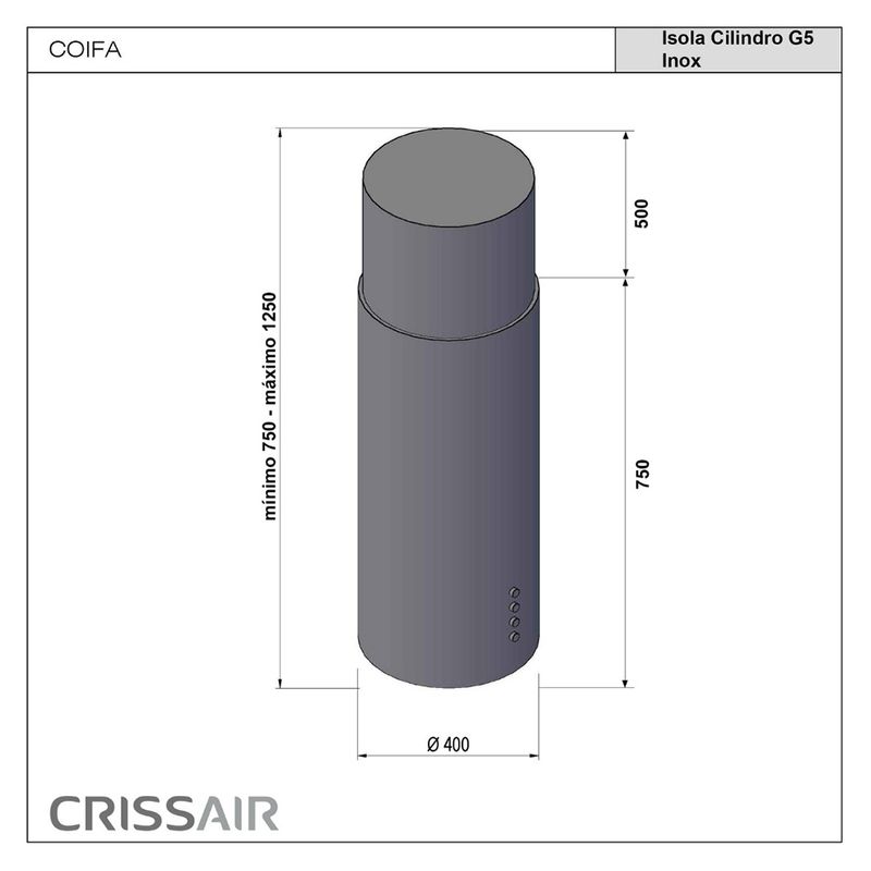 Crissair Coifa de Ilha Imagem 04