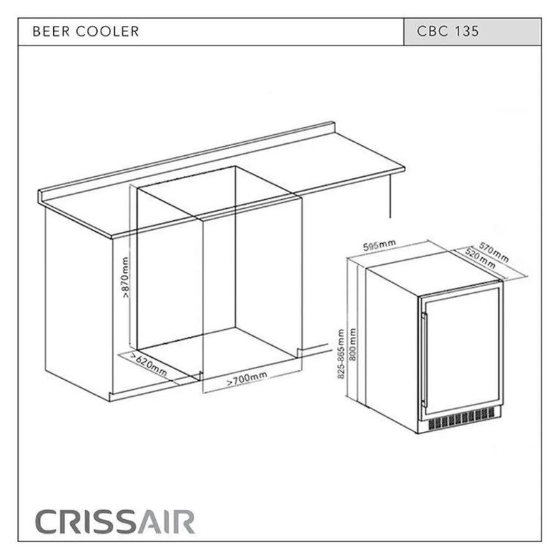 Crissair Cervejeira de Embutir Imagem 04
