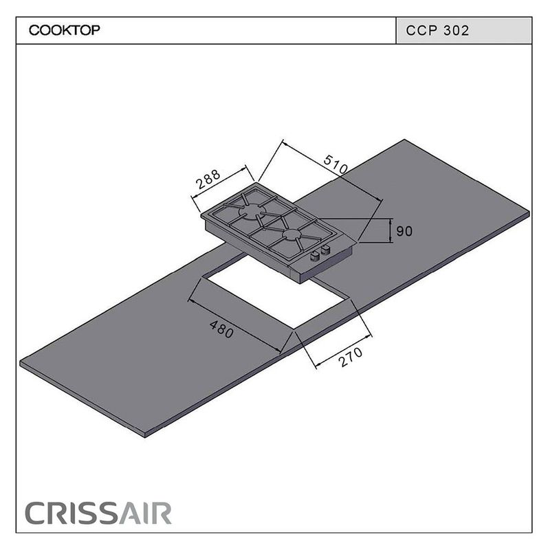 Crissair Cooktop à Gás Imagem 04
