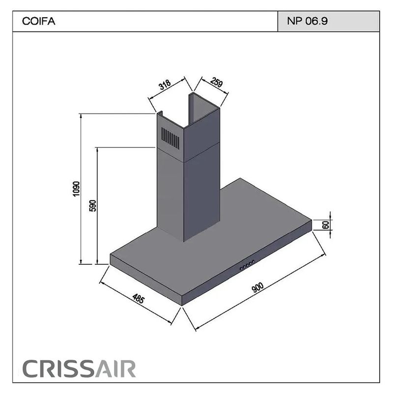 Crissair Coifa de Parede Imagem 05