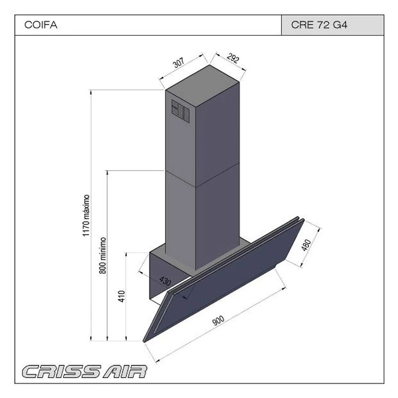 Crissair Coifa de Parede Imagem 05
