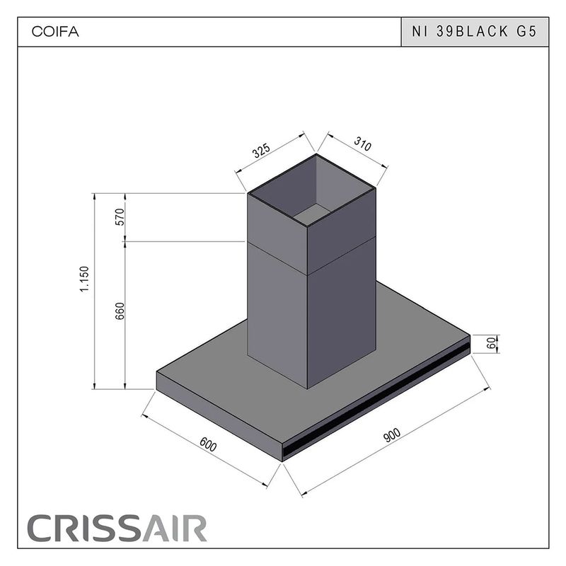 Crissair Coifa de Ilha Imagem 05