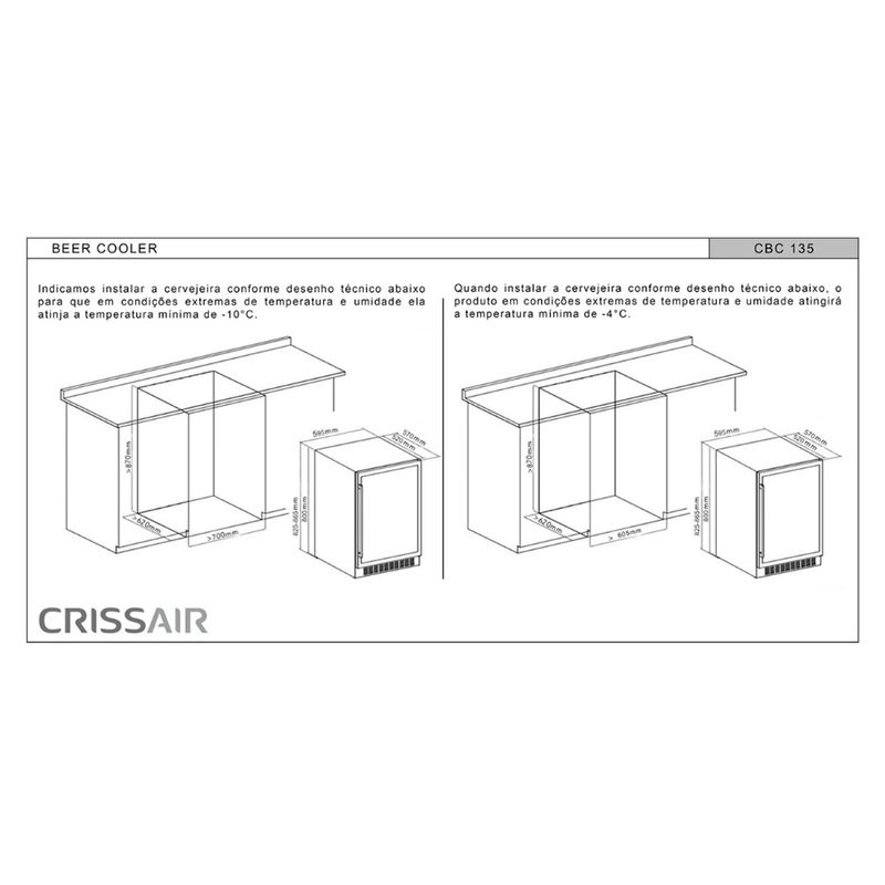 Crissair Cervejeira de Embutir Imagem 05
