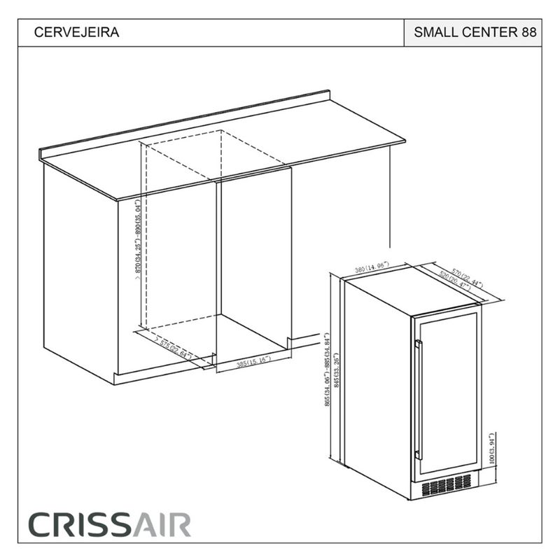 Crissair Cervejeira de Embutir Imagem 05