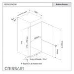 Crissair Refrigerador Bottom Freezer Imagem 05