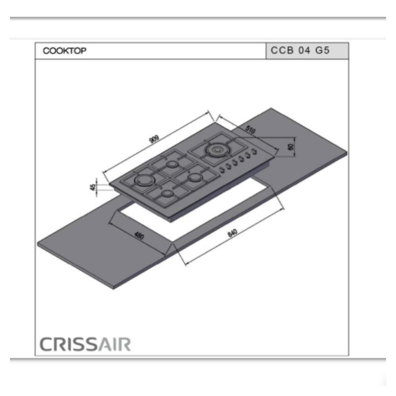 Crissair Cooktop à Gás Imagem 05