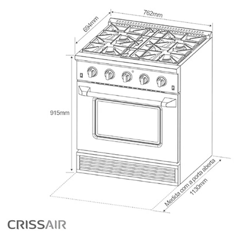 Crissair Fogão à Gás Imagem 05