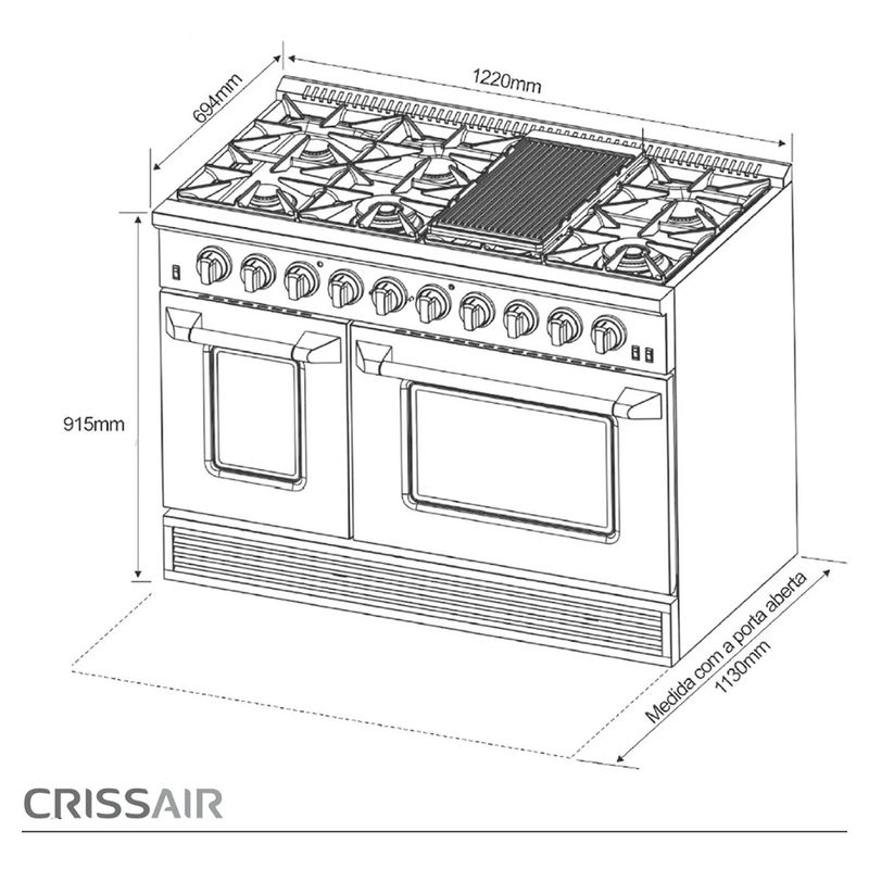 Crissair Fogão à Gás Imagem 05